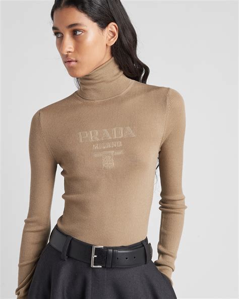 prada superfine wool turtleneck sweater|Superfine wool turtleneck sweater .